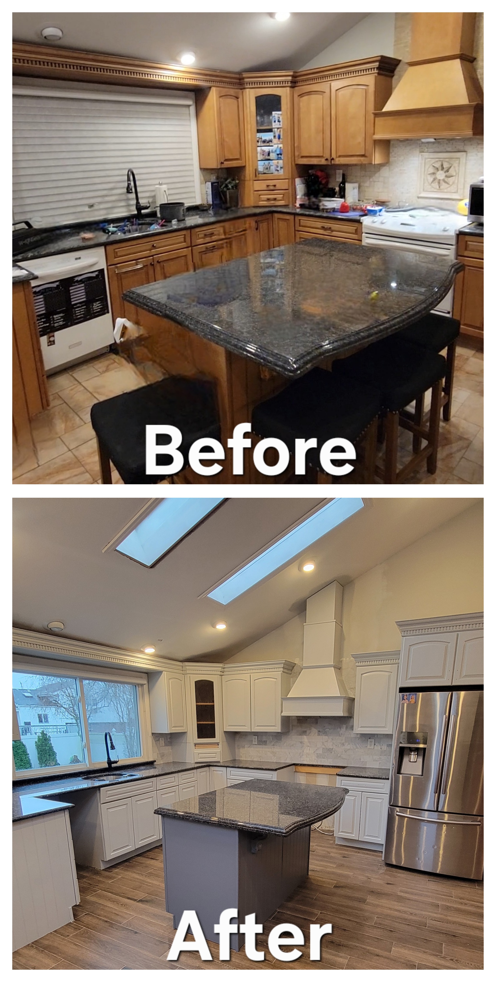 Kitchen Cabinet Painting Makeover